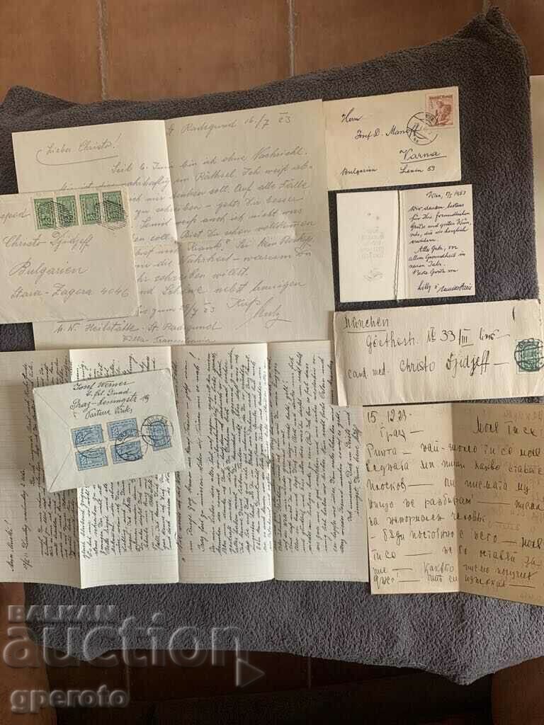 Old traveled envelopes with original letters to Austria - Lot 1 Old traveled envelopes with original letters to Austria - Lot 1