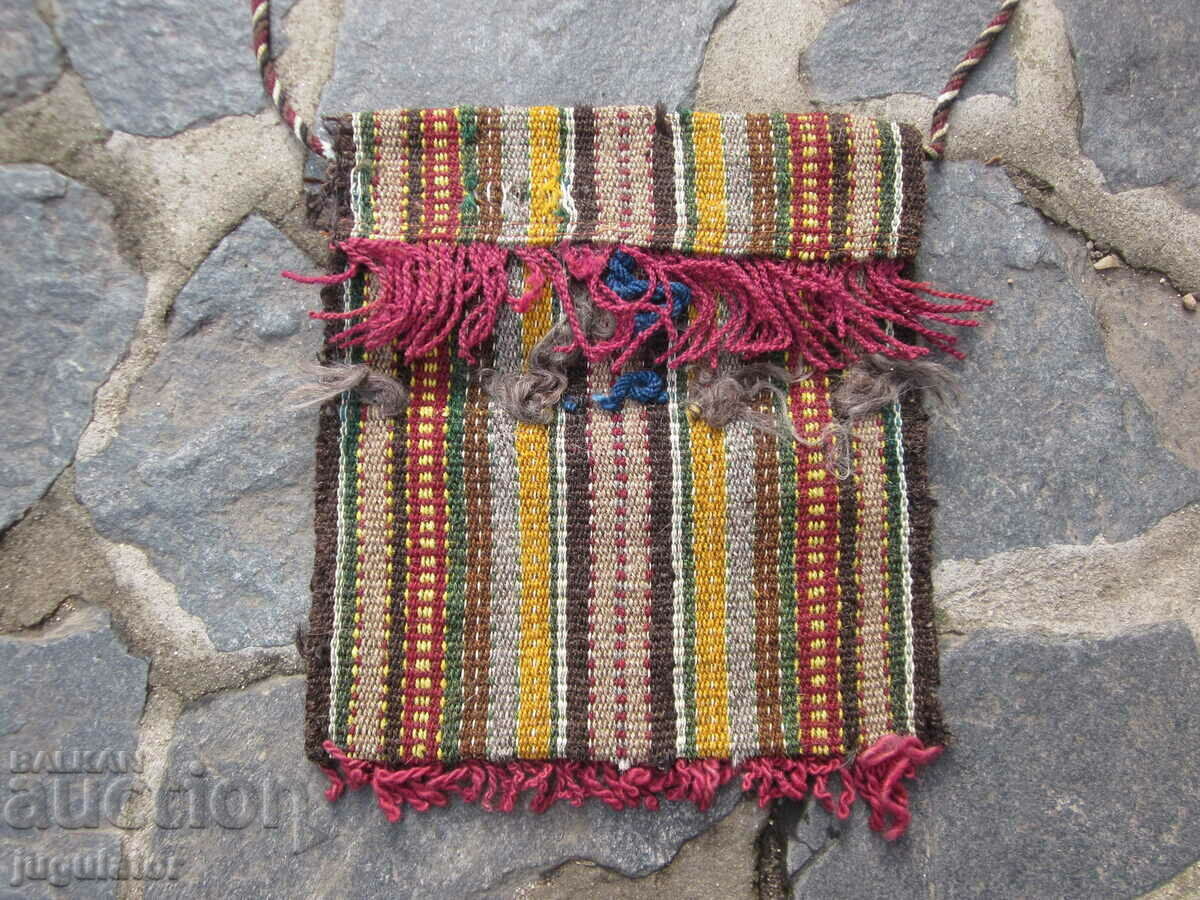 old Bulgarian revival folk woolen bag bag with price 20.00 BGN | € 10.23