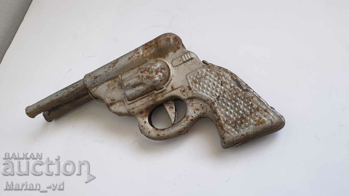 Old metal Russian toy gun