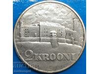 Estonia 2 coroane 1930 Tallinn argint