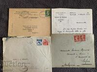 Old traveled envelopes (France+Switzerland)-Lot-2