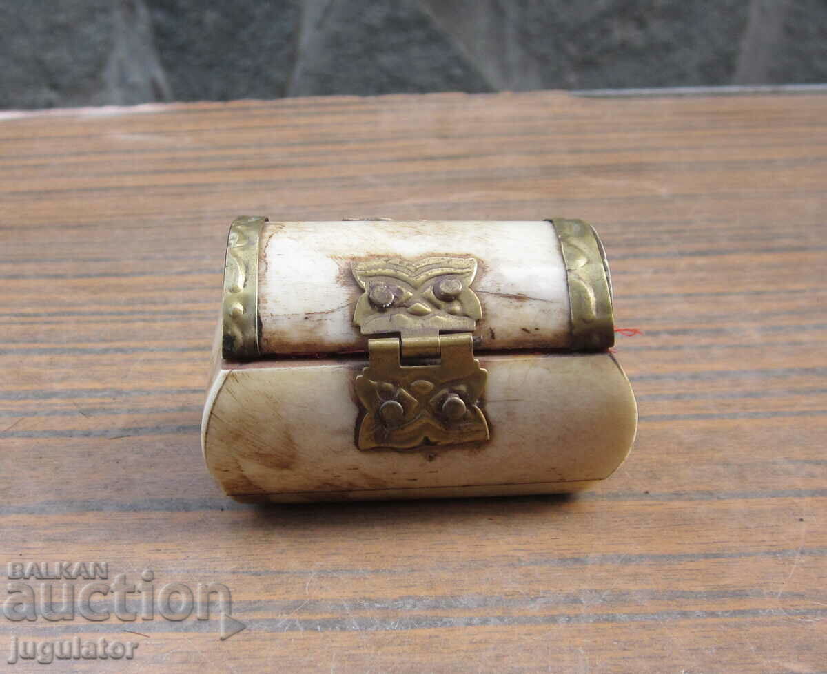 old box small bone box jewelry box