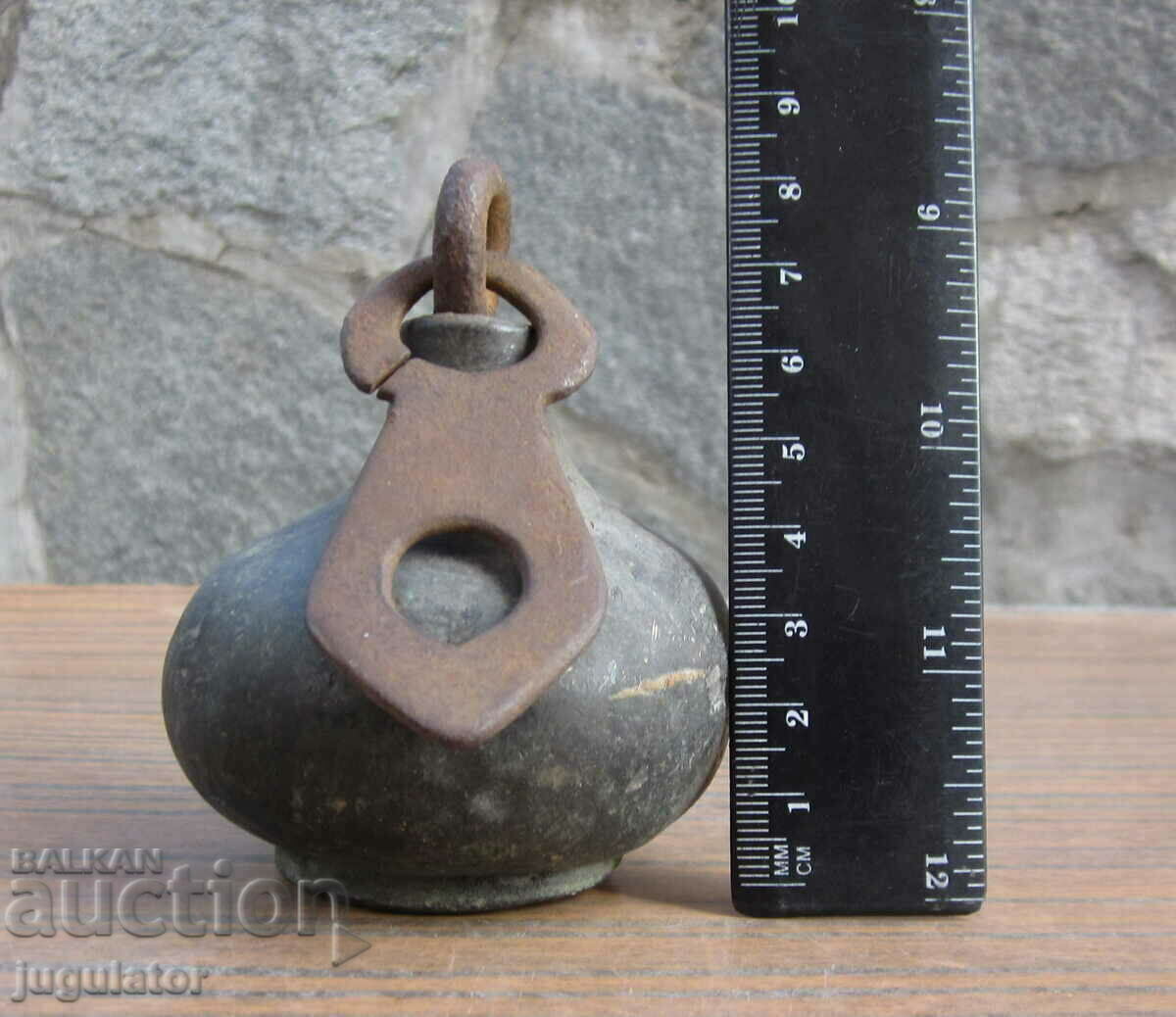 Livrarea Greutate de pere de buzdugan din bronz antic pentru cantar otoman