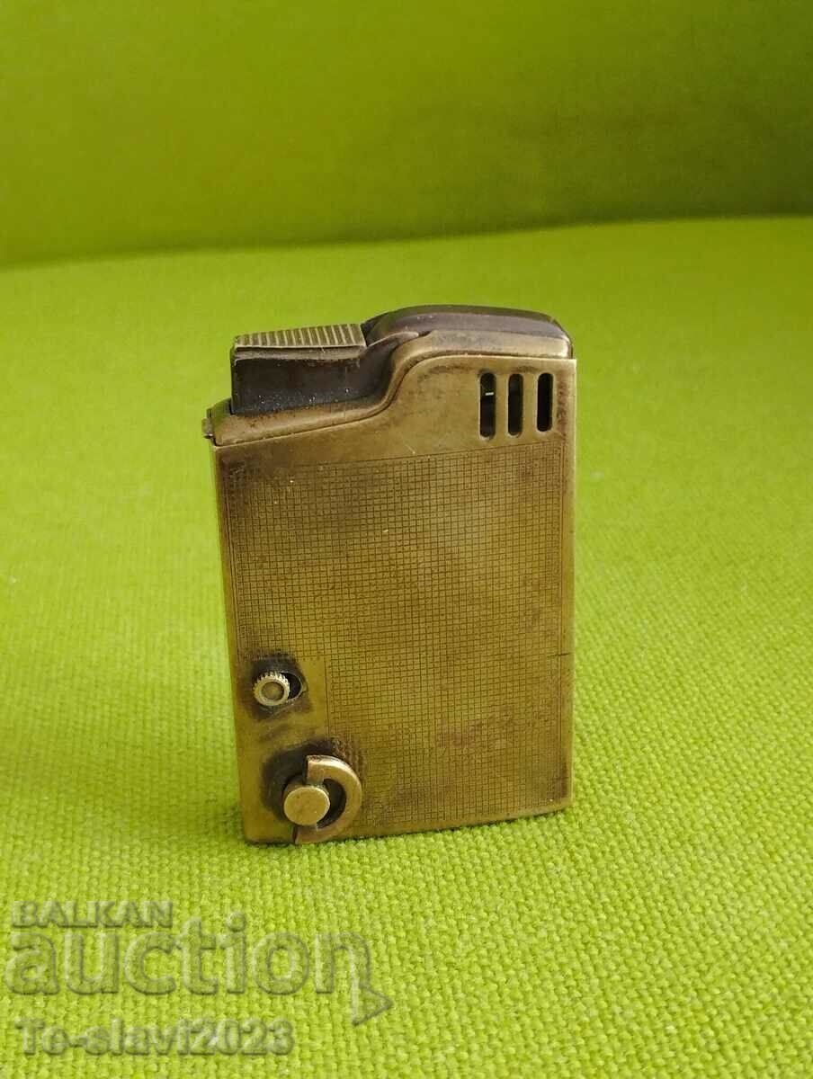 Old Musical Petrol Lighter,,Blue Bird,,