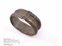 Antique bracelet, silver alloy, folk costume