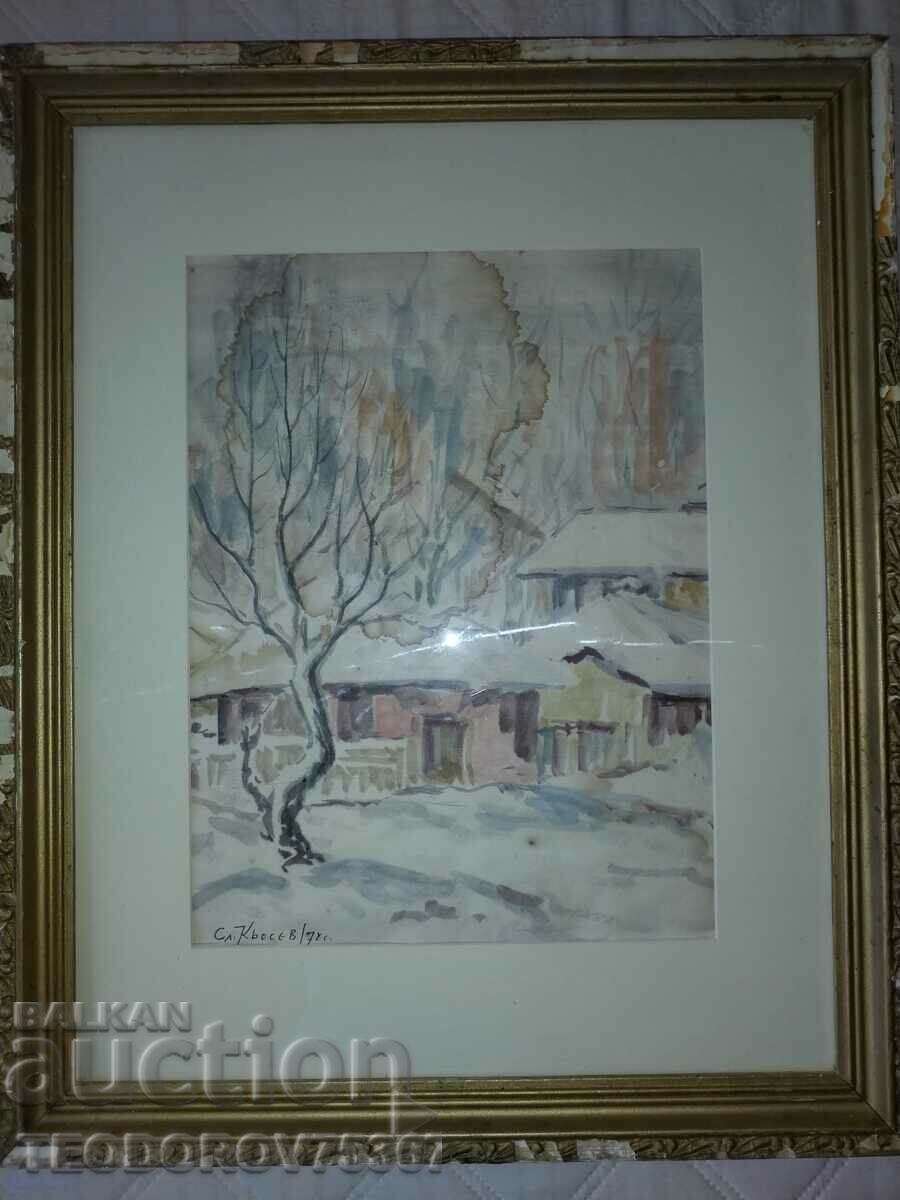 watercolor "Winter"