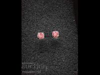 Earrings with Rose Quartz 3.5mm