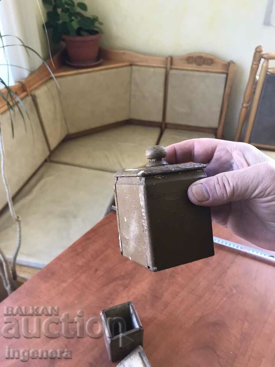 BOXES BOX WOOD FOR SPICES ANTIQUE-2 PCS. - 6 BOXES BOX WOOD FOR SPICES ANTIQUE-2 PCS. - 6