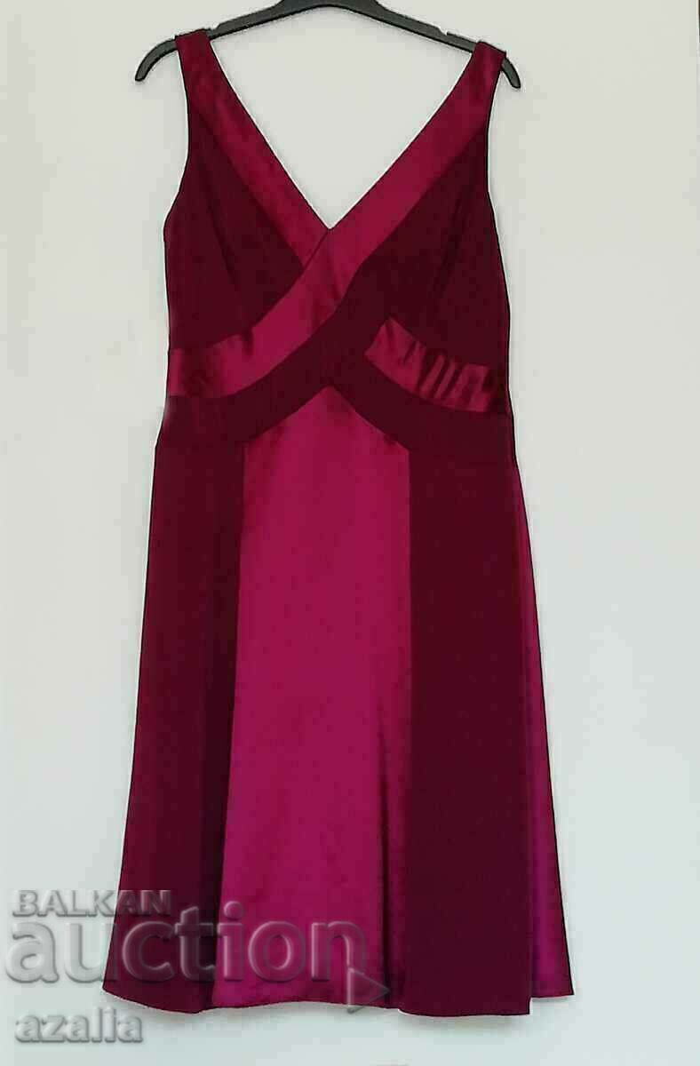 Formal summer dress burgundy Marks&Spencer