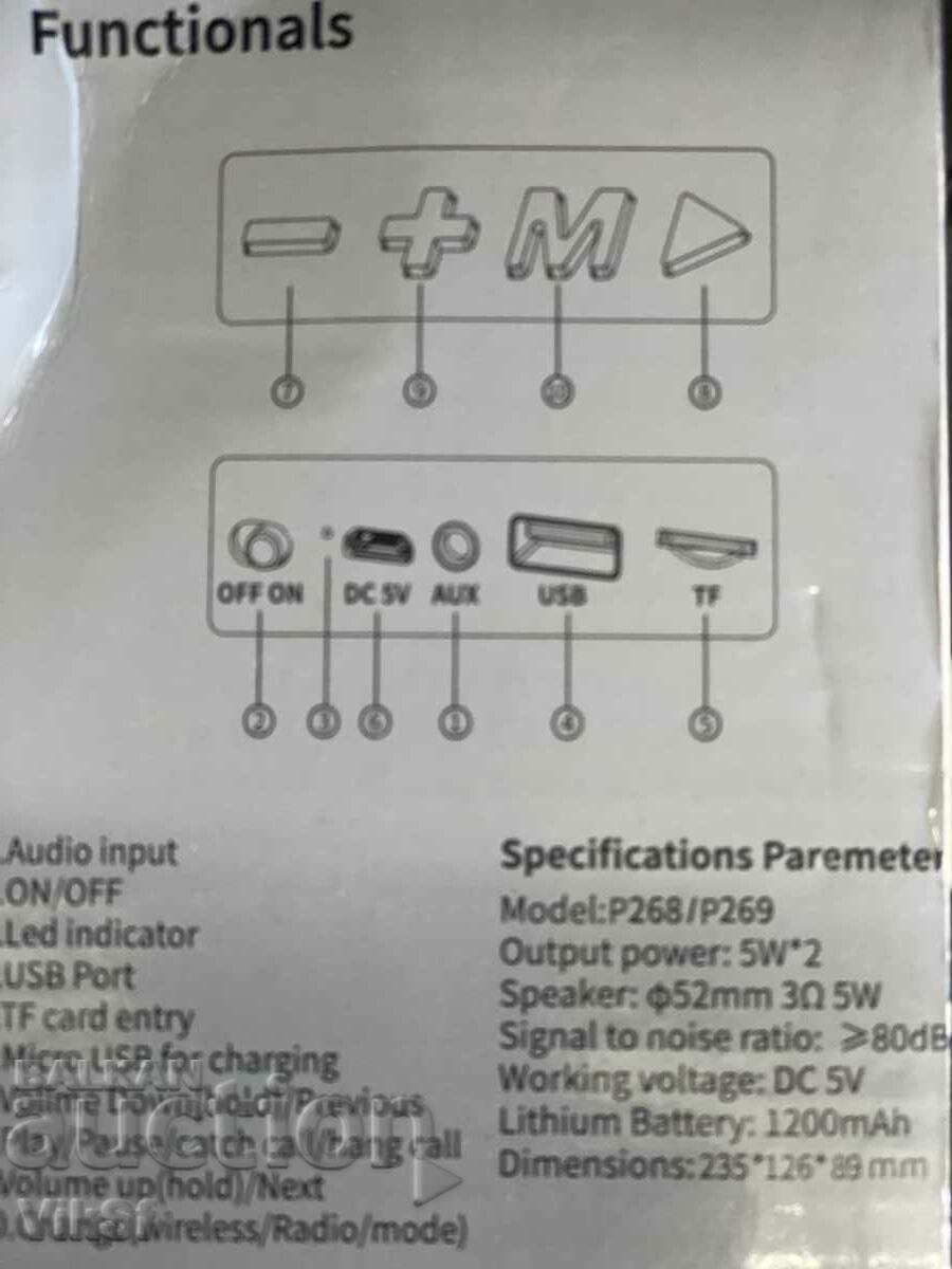 Delivery of P269 Bluetooth portable speaker Delivery of P269 Bluetooth portable speaker