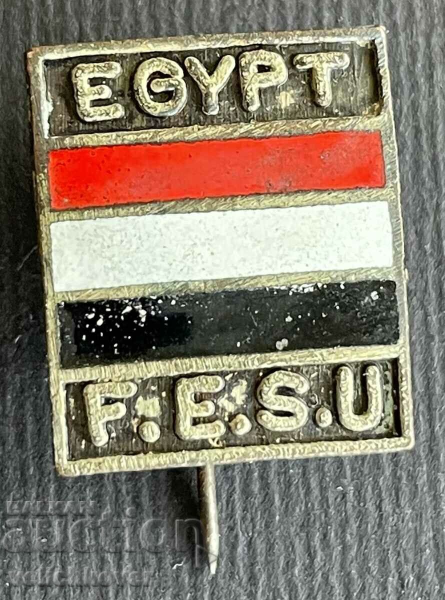 38608 Egypt Badge Egyptian Student Union Enamel 1960s