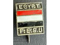 38608 Egypt Badge Egyptian Student Union Enamel 1960s