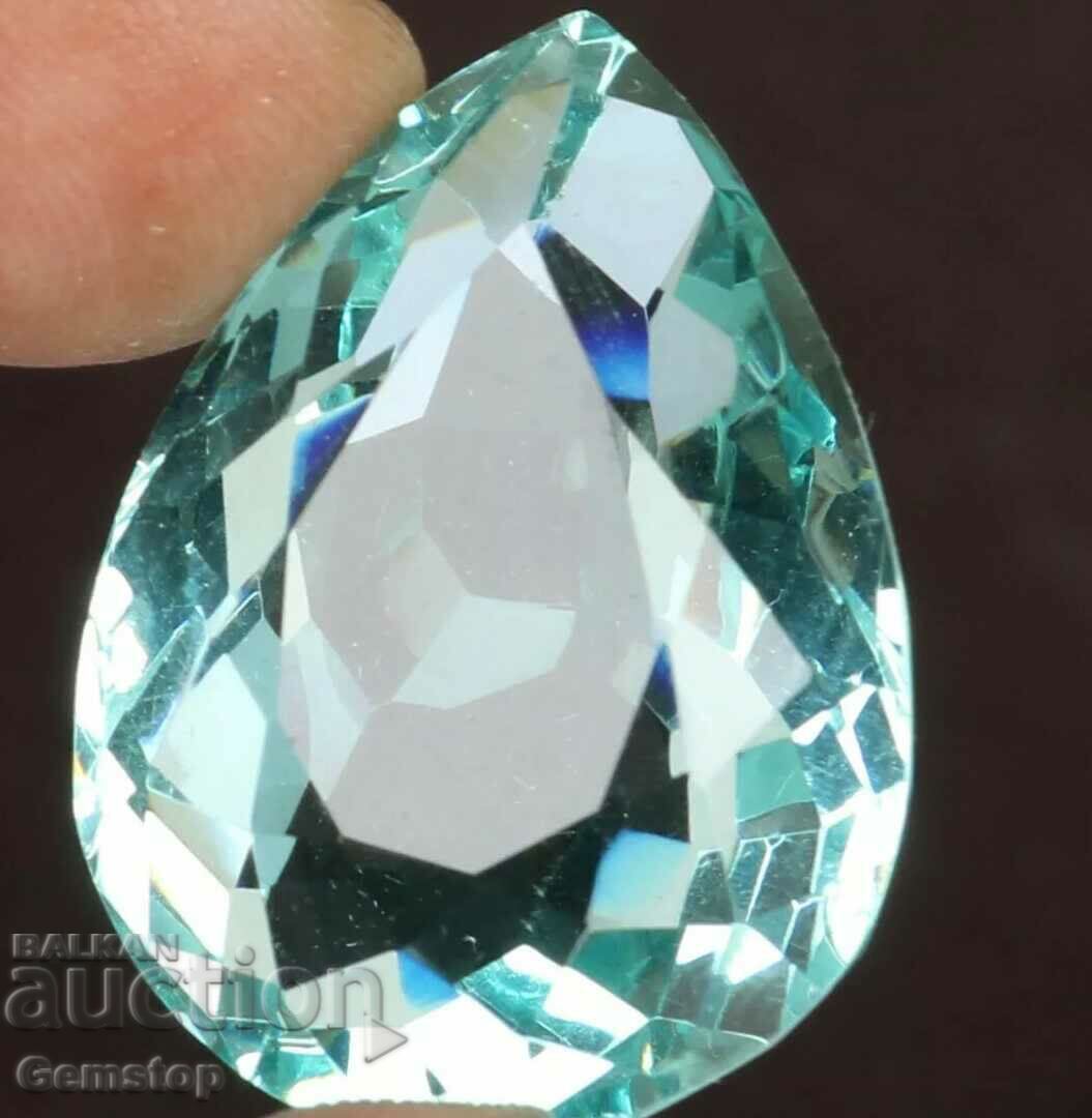 BZC! 45.15 k of natural aquamarine cert. VGTL of the 1st class!