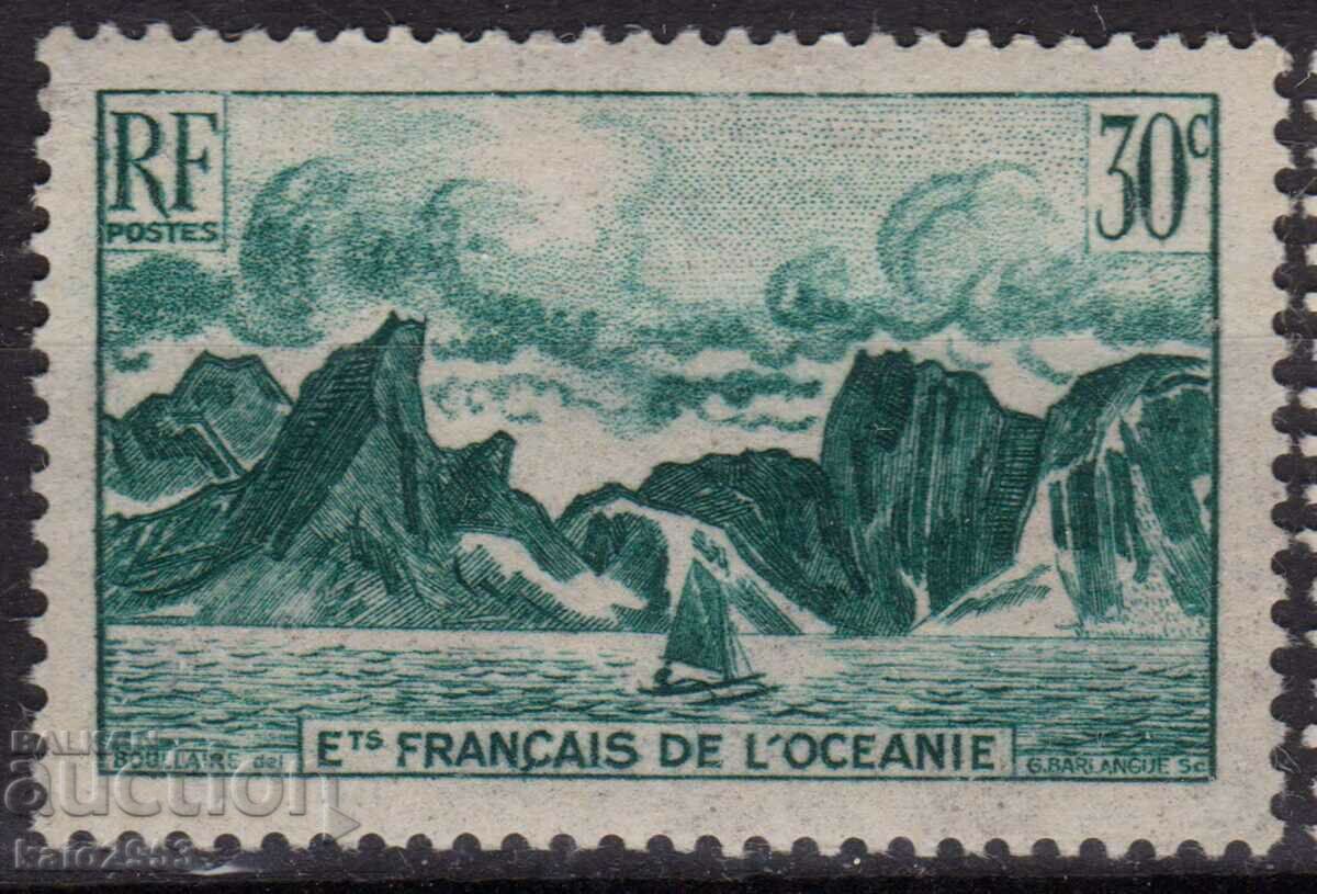 French Oceania-1948-Regular-Coastline,MLH