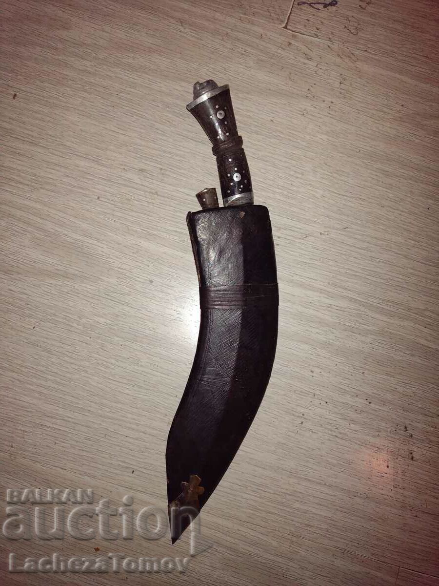 Kukri knife blade inlaid Nepal Kaniya legendary