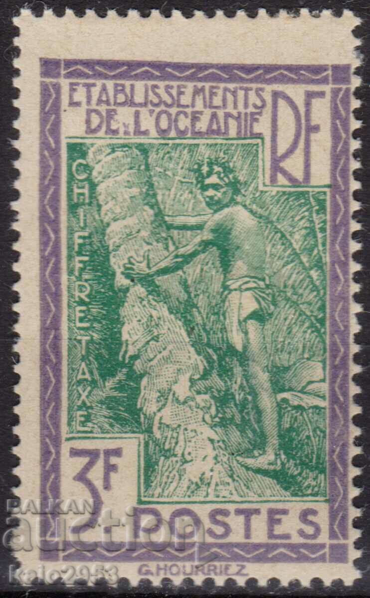 Oceania Franceză-1929-Taxa-Polineziană,MLH