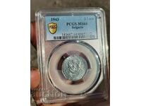 2 лева 1943 MS 64 PCGS MS64