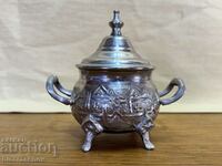 Beautiful sugar bowl with markings