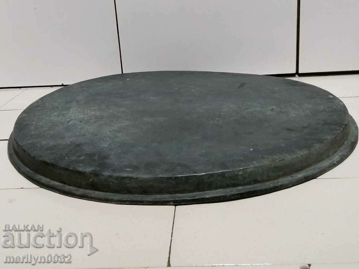 Large Revival Pie Pan Blue Copper Copper Dish - 7 Large Revival Pie Pan Blue Copper Copper Dish - 7