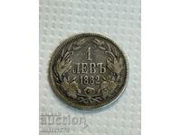 1 lev 1882 - argint