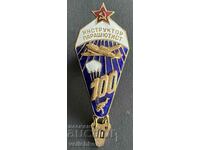 38629 USSR badge Instructor Parachutist of the USSR enamel screw 60s