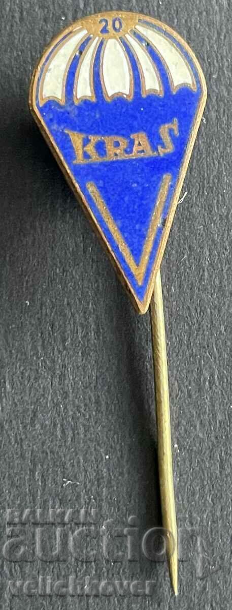 38630 Czechoslovakia Parachute Badge for 20 Jumps Parachute Club