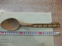 Wooden spoon pyrographed