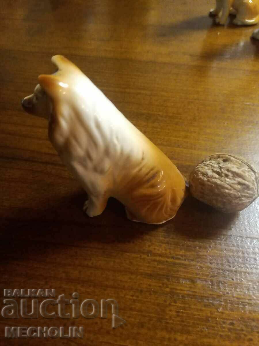 Auction COLLECTIBLE old porcelain dog figurine Auction COLLECTIBLE old porcelain dog figurine