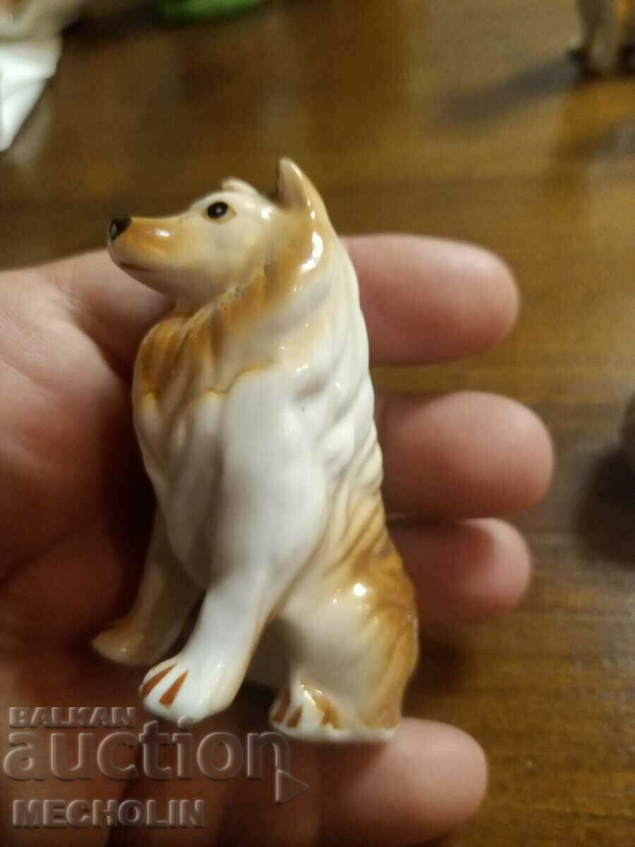 COLLECTIBLE old porcelain dog figurine - 6 COLLECTIBLE old porcelain dog figurine - 6