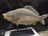 Model device of a large fish. Three-dimensional model of carp. 60/20s