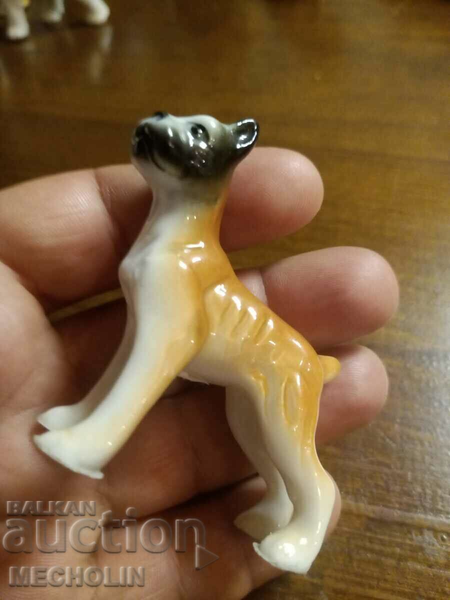 COLLECTIBLE old porcelain dog figurine 3 - 5 COLLECTIBLE old porcelain dog figurine 3 - 5