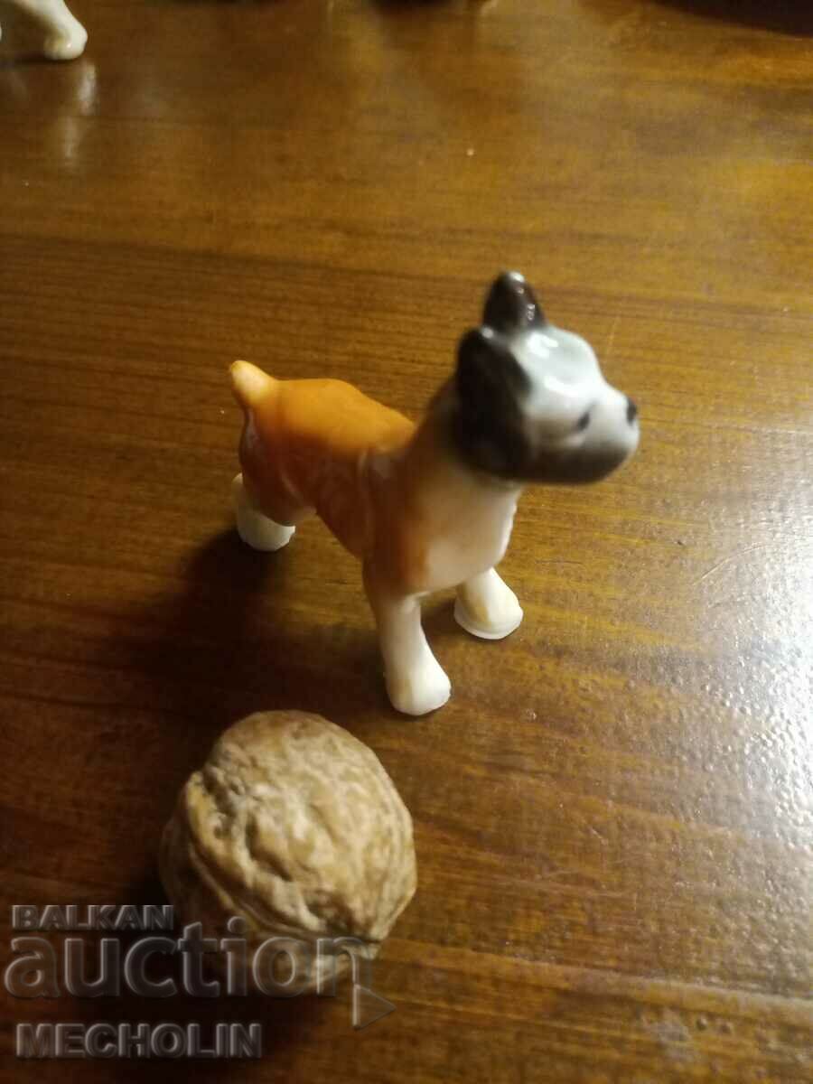COLLECTIBLE old porcelain dog figurine 3 - 7 COLLECTIBLE old porcelain dog figurine 3 - 7