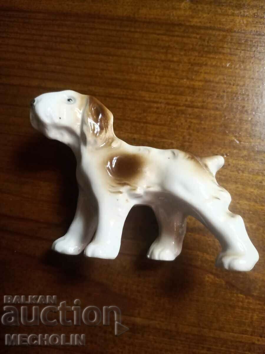 COLLECTIBLE old porcelain dog figurine 5 - 7 COLLECTIBLE old porcelain dog figurine 5 - 7