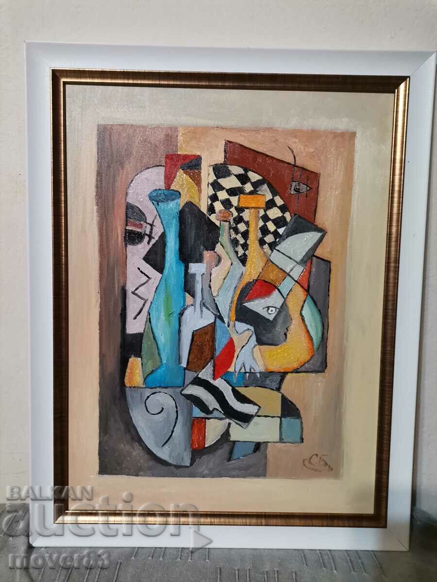 Oil painting. Cubism.