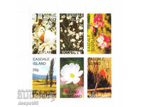 1997. Isle of Easdale, Scotland. Flowers. Block. ILLEGAL STAMP