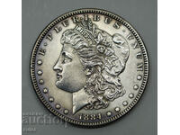 ΗΠΑ. 1 Morgan Dollar 1884-O Silver - 26,72g.