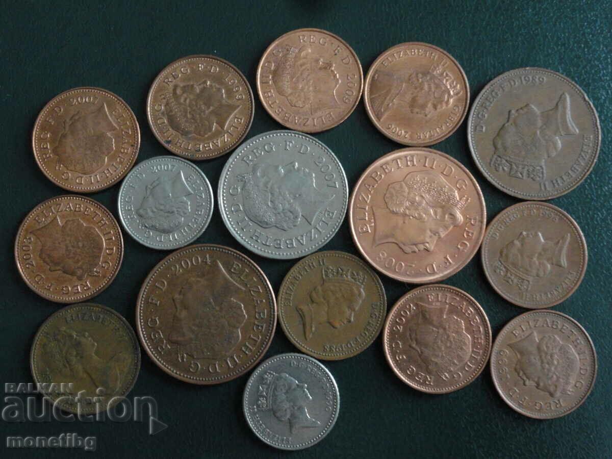 Auction Great Britain - Coins (16 pieces) Auction Great Britain - Coins (16 pieces)
