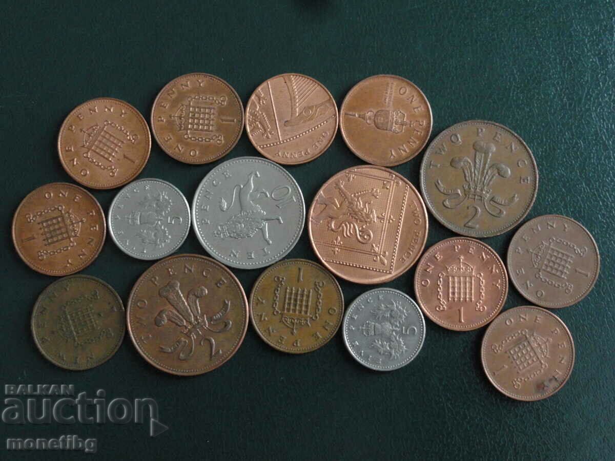 Delivery of Great Britain - Coins (16 pieces) Delivery of Great Britain - Coins (16 pieces)