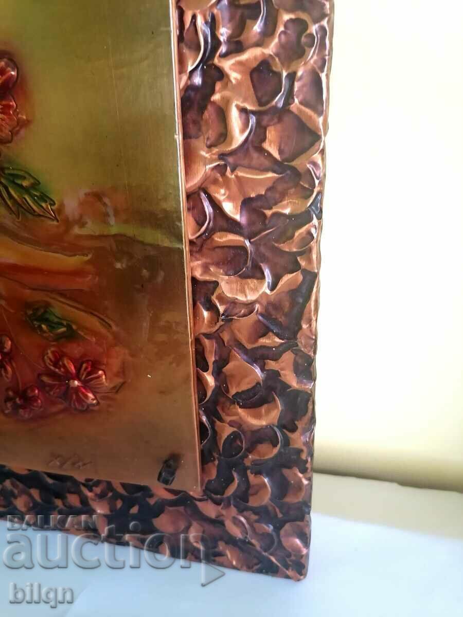 Delivery of Incredibly Beautiful Old Copper Plate Delivery of Incredibly Beautiful Old Copper Plate