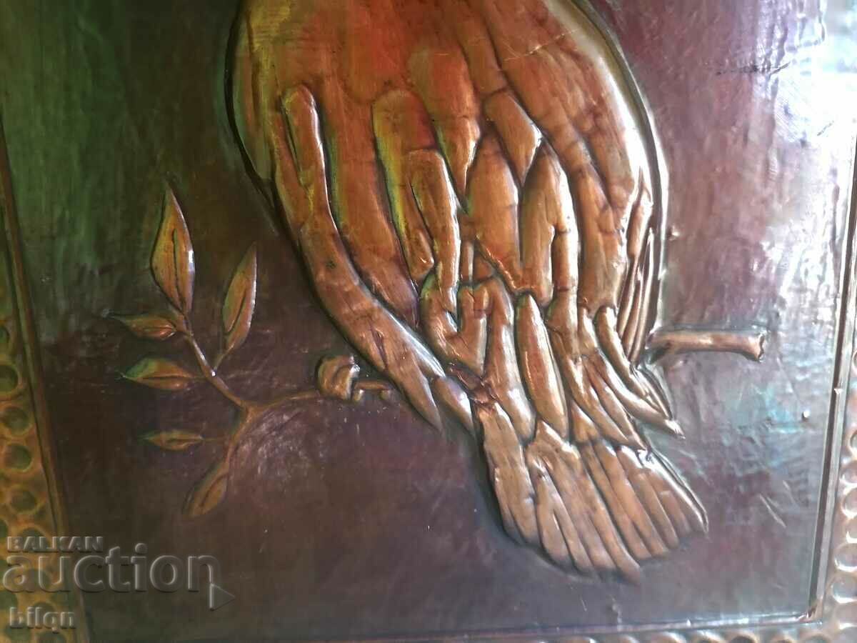 Old Copper Panel - Parrot - 5 Old Copper Panel - Parrot - 5