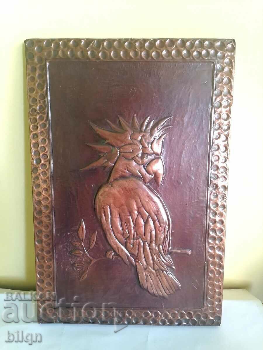 Old Copper Panel - Parrot