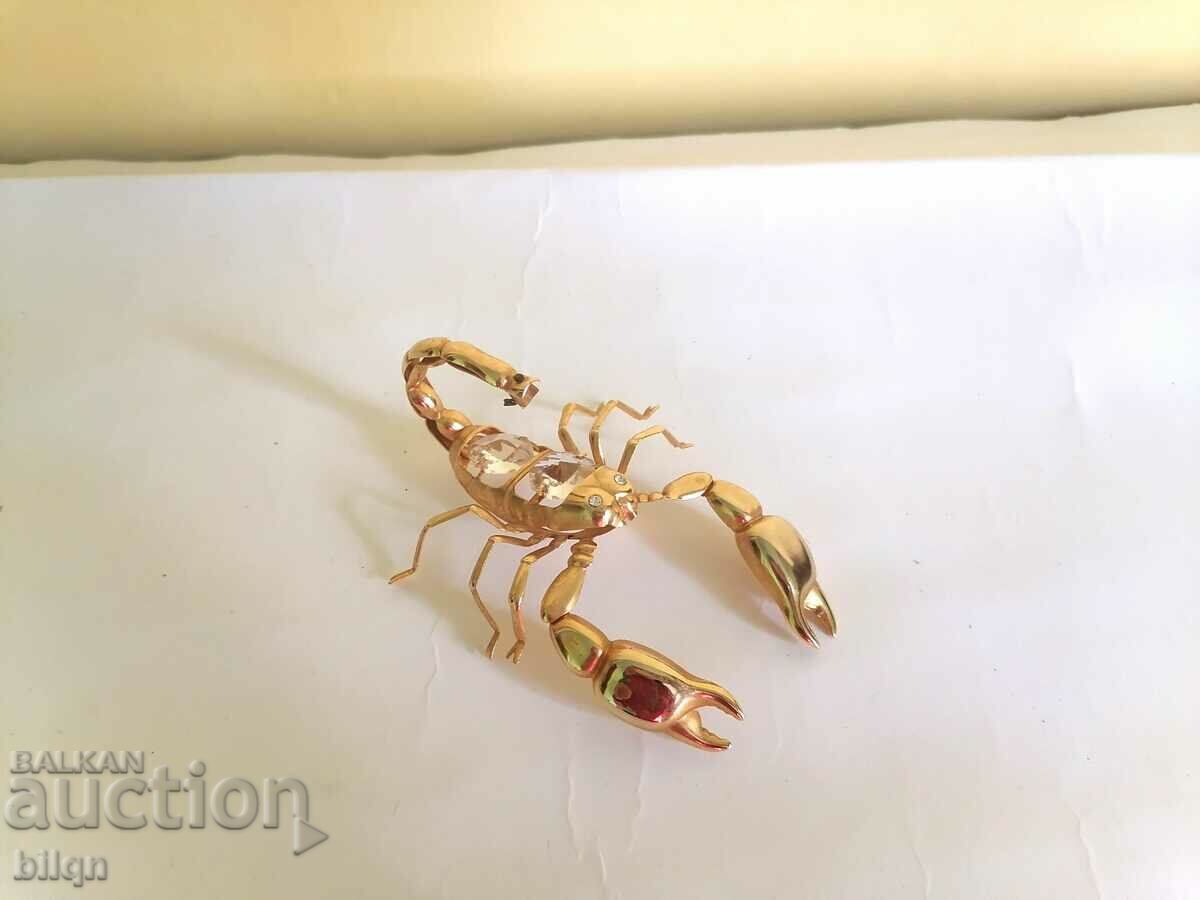 Gold Plated Scorpion Figurine With Australian Crystals From 0.01