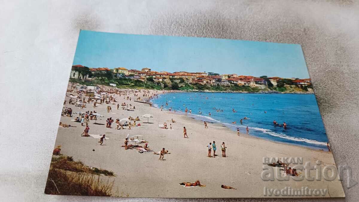 Postcard Sozopol City beach