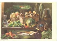 Old postcard - art - I. Khrutskyi, Still life