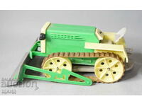 Old Rare plastic mechanical toy tractor model