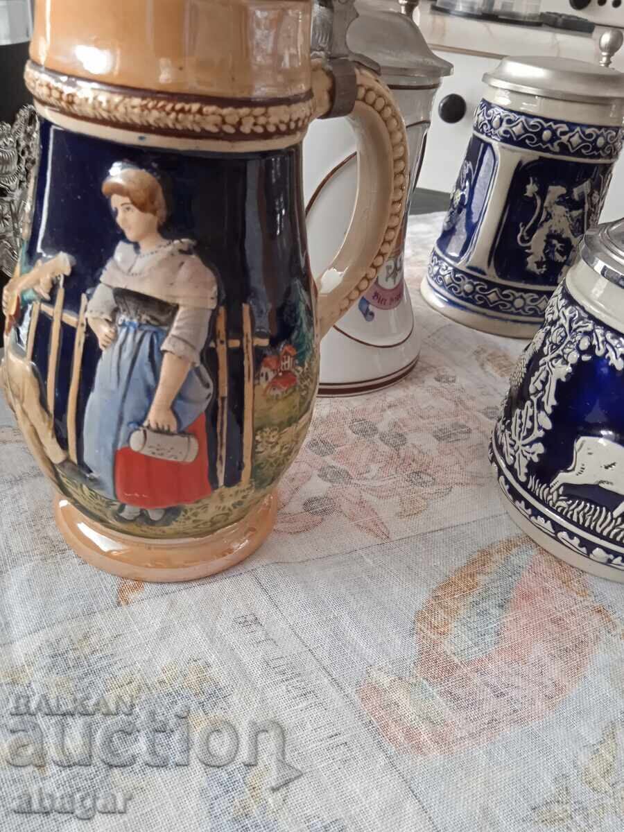 Collection of beautiful German ceramic mugs - 6 pcs. Gift! with price € 90.00 | 176.03 BGN