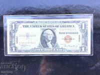 One dollar bill from 1935 brown stamp.