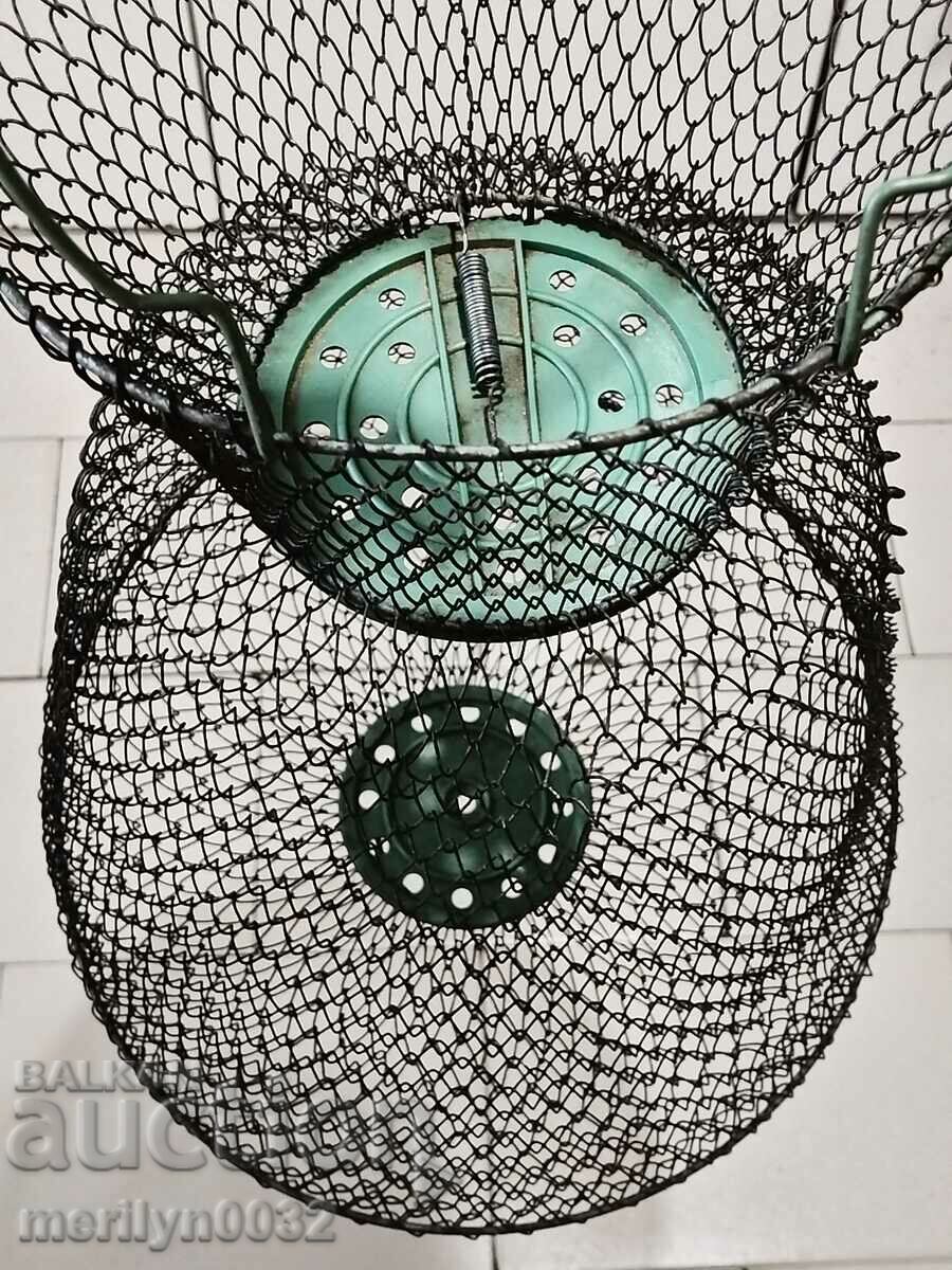 Auction Old mesh fish tank fishing bag net France Auction Old mesh fish tank fishing bag net France