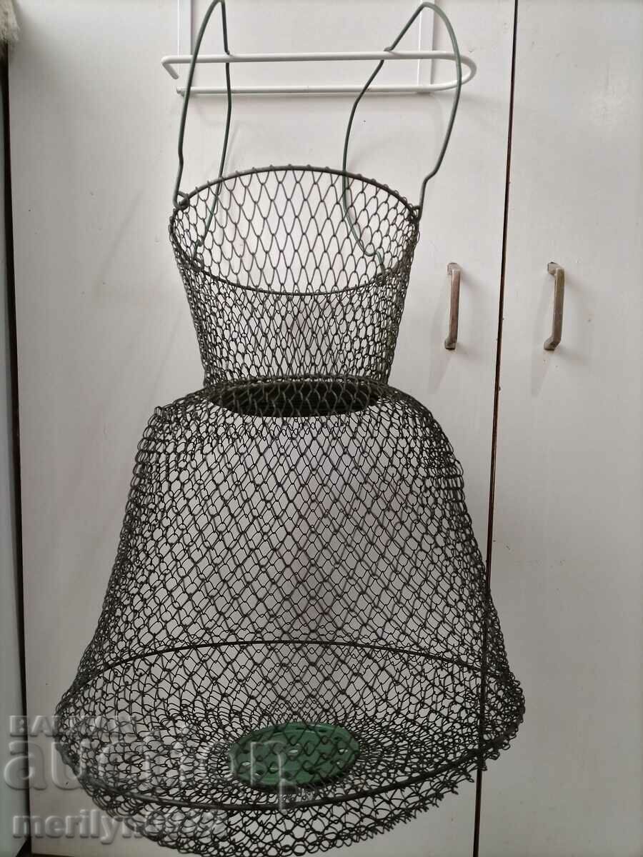 Old mesh fish tank fishing bag net France