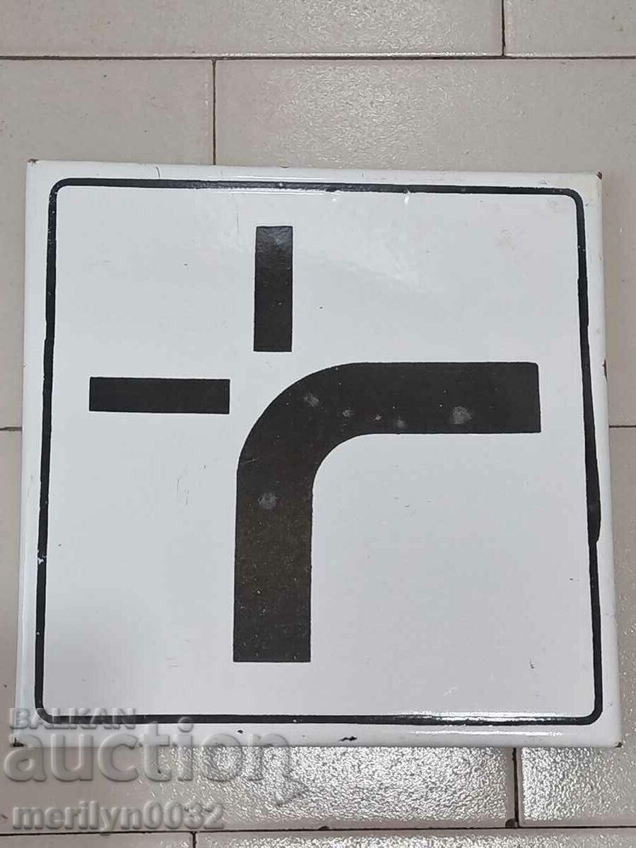 Enamel road sign from the early 1960s NRB - 6